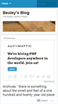 Mobile Screenshot of bealey.wordpress.com