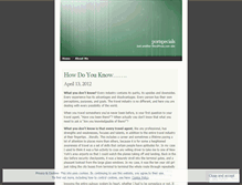 Tablet Screenshot of portspecials.wordpress.com