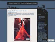 Tablet Screenshot of celestethorsonofficial.wordpress.com