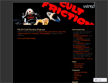 Tablet Screenshot of cultfriction.wordpress.com