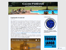 Tablet Screenshot of cachoforever.wordpress.com