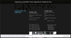 Desktop Screenshot of fondationdefere.wordpress.com