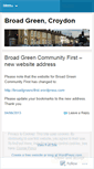Mobile Screenshot of broadgreencroydon.wordpress.com