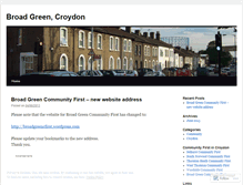 Tablet Screenshot of broadgreencroydon.wordpress.com