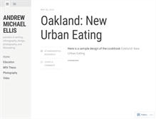 Tablet Screenshot of andrewmellis.wordpress.com