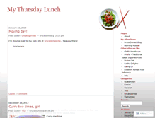 Tablet Screenshot of mythursdaylunch.wordpress.com