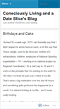 Mobile Screenshot of consciouslylivingandadateslice.wordpress.com