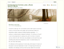 Tablet Screenshot of consciouslylivingandadateslice.wordpress.com