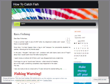 Tablet Screenshot of howtocatchfish.wordpress.com