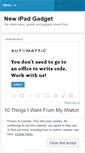Mobile Screenshot of newipadgadget.wordpress.com