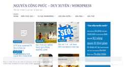 Desktop Screenshot of nguyencongphuc.wordpress.com