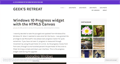 Desktop Screenshot of geeksretreat.wordpress.com