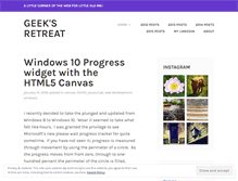 Tablet Screenshot of geeksretreat.wordpress.com