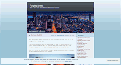 Desktop Screenshot of forgingahead.wordpress.com