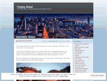 Tablet Screenshot of forgingahead.wordpress.com