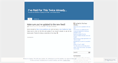 Desktop Screenshot of paidtwice.wordpress.com