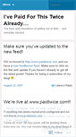 Mobile Screenshot of paidtwice.wordpress.com