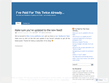 Tablet Screenshot of paidtwice.wordpress.com