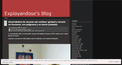 Desktop Screenshot of explayandose.wordpress.com