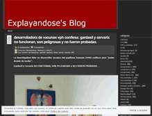 Tablet Screenshot of explayandose.wordpress.com