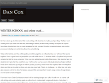 Tablet Screenshot of dancoxart.wordpress.com