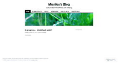 Desktop Screenshot of mrsriley.wordpress.com