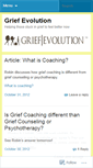 Mobile Screenshot of griefevolution.wordpress.com