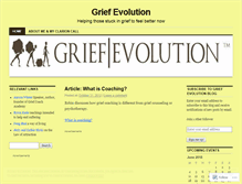 Tablet Screenshot of griefevolution.wordpress.com