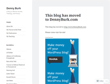 Tablet Screenshot of dennyburk.wordpress.com