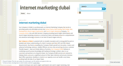 Desktop Screenshot of internetmarketingdubai1.wordpress.com