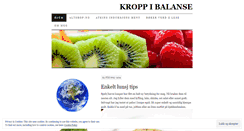 Desktop Screenshot of kroppibalanse.wordpress.com