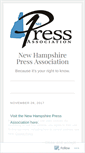 Mobile Screenshot of nhpressassociation.wordpress.com