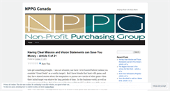 Desktop Screenshot of nppgcanada.wordpress.com