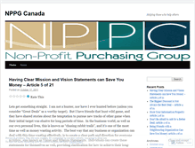 Tablet Screenshot of nppgcanada.wordpress.com