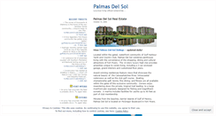 Desktop Screenshot of palmasdelsol.wordpress.com