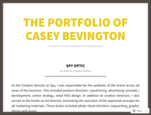 Tablet Screenshot of caseyhillbevington.wordpress.com