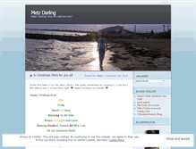 Tablet Screenshot of metzdarling.wordpress.com