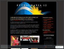 Tablet Screenshot of futbolmania12.wordpress.com