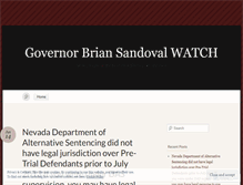 Tablet Screenshot of briansandovalwatch.wordpress.com