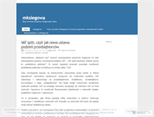 Tablet Screenshot of mksiegowa.wordpress.com
