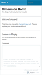 Mobile Screenshot of dimensionbomb.wordpress.com