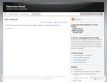 Tablet Screenshot of dimensionbomb.wordpress.com