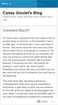 Mobile Screenshot of caseygoulet.wordpress.com