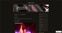 Desktop Screenshot of beatrixcarlotta.wordpress.com