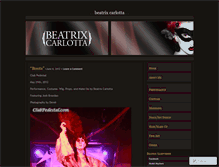 Tablet Screenshot of beatrixcarlotta.wordpress.com