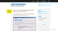 Desktop Screenshot of croftcomputers.wordpress.com