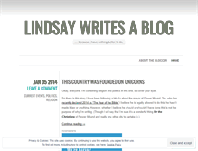 Tablet Screenshot of linzmarie.wordpress.com