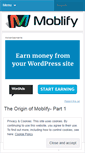 Mobile Screenshot of moblify.wordpress.com