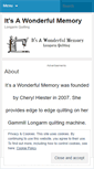 Mobile Screenshot of itsawonderfulmemory.wordpress.com