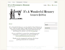 Tablet Screenshot of itsawonderfulmemory.wordpress.com